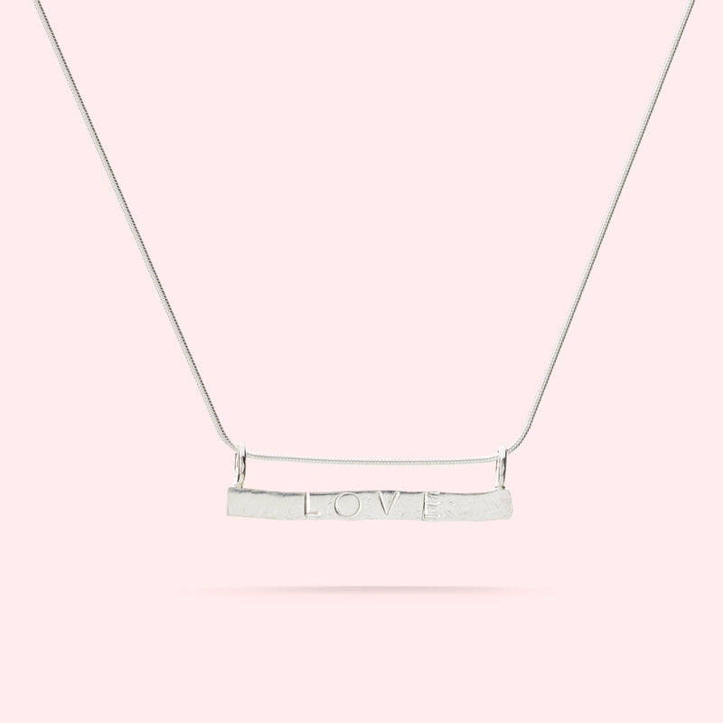 LOVE necklace silver