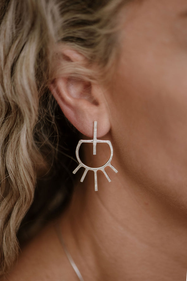 Sunrise - Silver Small Earring